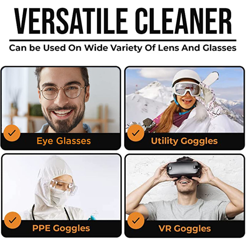 [Australia] - Care Touch Anti Fog Wipes for Glasses, 100 Individually Wrapped Antifog Lens Wipes Anti-Fog 