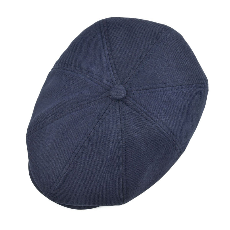 [Australia] - VOBOOM Men Newsboy Cap 8 Panel Cotton Flat Ivy Gatsby Driving Hat Navy 