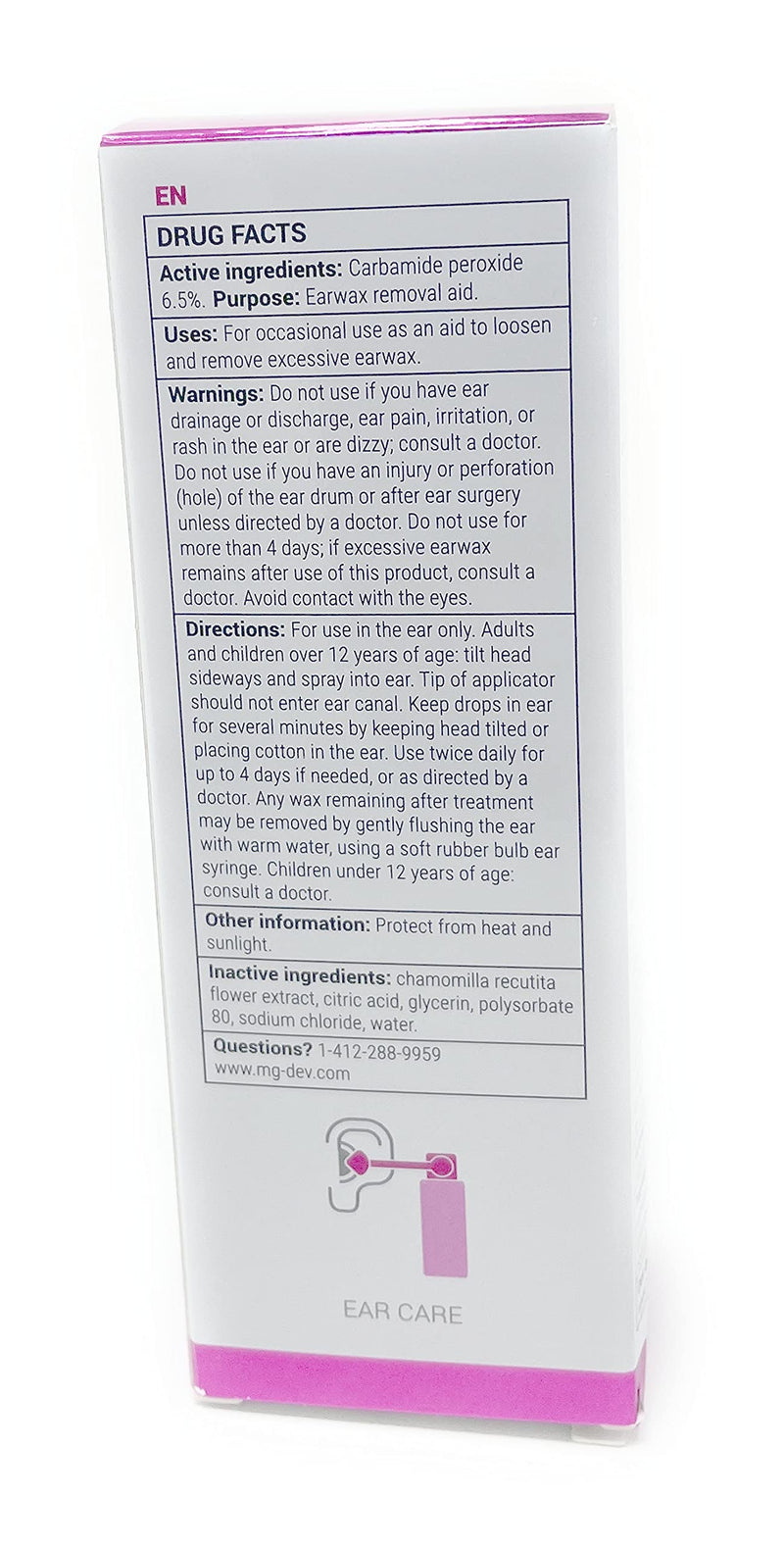 [Australia] - Audinell Ear Wax Removal Spray (50ml) | Ear Cleaner | Soothes & Prevents Irritations, Cleanses Ear Canal | Replaces Q-Tips, Ear Candles, Cotton Swabs, Q-Grips, Spades, Ear Drops | Safe for All Ages 