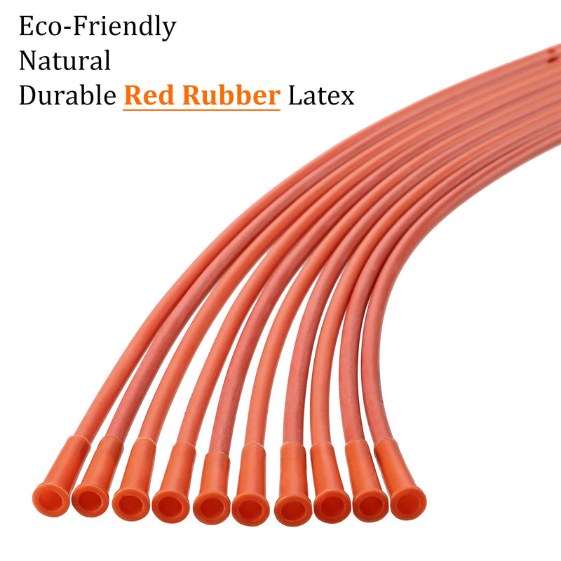 [Australia] - 10 Pieces 15 Inch x 18FR Rubber Enema Tubes Colon Tubes for Coffee Enemas Higher Colon Cleanse for Secure 