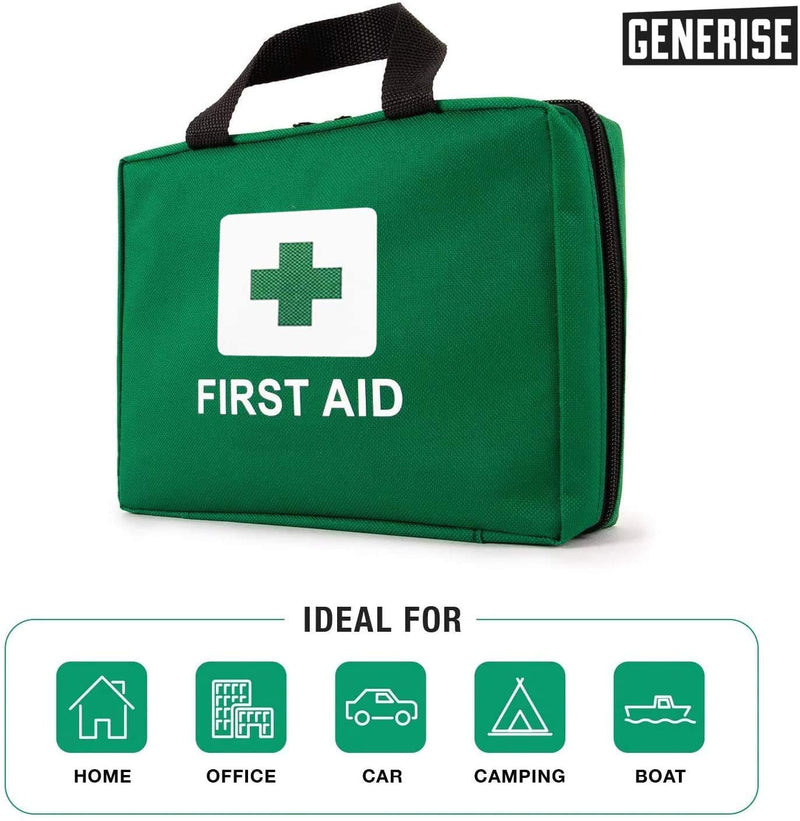 [Australia] - First Aid Kit 90pc Home First Aid Kit Suitable for Home, Car & Travel - Includes x2 Instant Ice Packs, Foil Blanket, Medical Scissors & More 