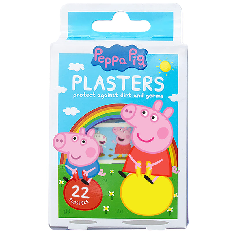 [Australia] - Peppa Pig Plasters for kids | x22 Strips | 4 Sizes | Latex Free | Hypoallergenic | Wash proof | Breathable | CE Certified | Made by Jellyworks Peppa Pig 
