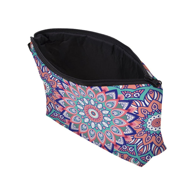 [Australia] - Roomy Cosmetic Bag,3 piece Set Deanfun Waterproof Travel Toiletry Pouch Makeup with Zipper (Mandala Flowers) … D510125096450965 