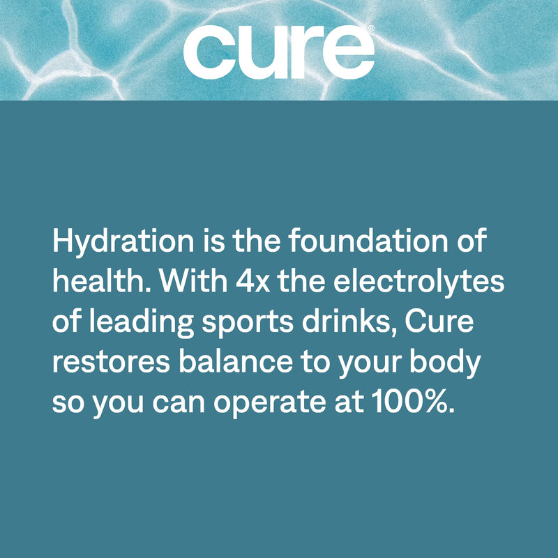[Australia] - Cure Hydrating Electrolyte Mix | Electrolyte Powder for Dehydration Relief | Made with Coconut Water | No Added Sugar | Vegan | Paleo Friendly | Pouch of 14 Hydration Packets - Berry Pomegranate Flavor 0.29 Ounce (Pack of 14) 
