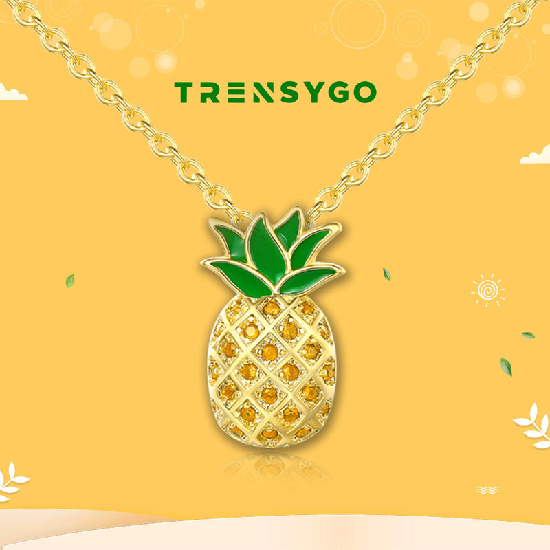 [Australia] - Be A Pineapple Necklace For Women: Pineapple Jewelry, Pineapple Gifts, Inspiring Pineapple Necklace, Dainty Pineapple Necklace, Just Like A Pineapple Necklace Gold Pineapple 