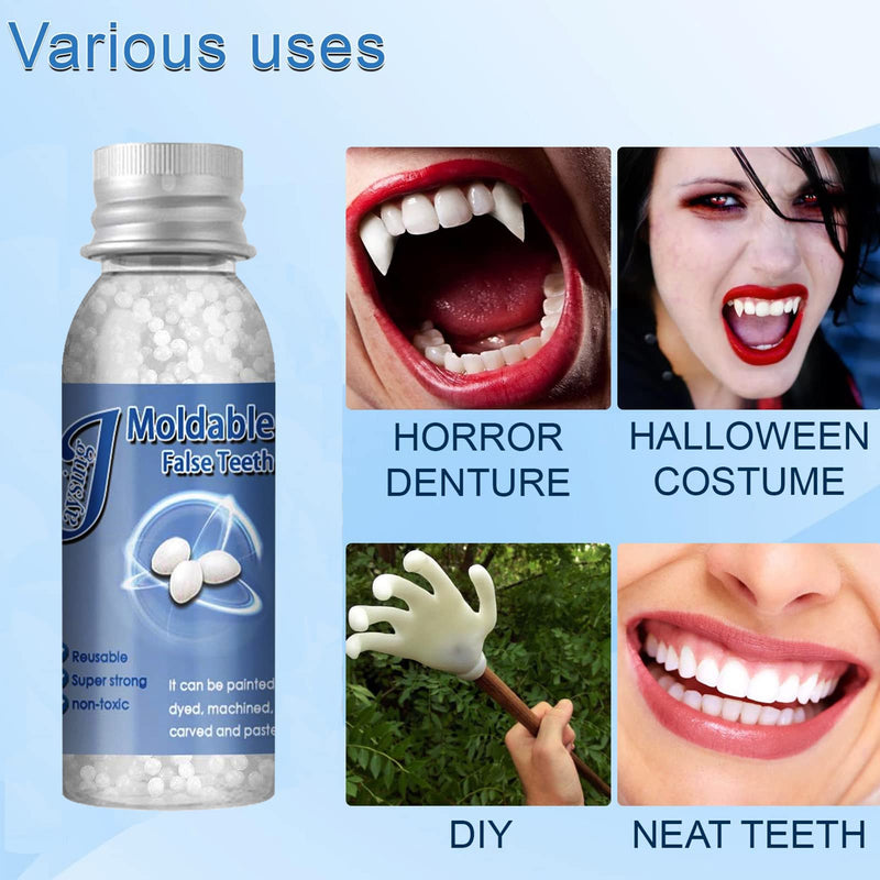 [Australia] - Tooth Repair Moldable,Teeth Filling Beads,Tooth Repair Beads,Teeth Filling Replacement,Temporary Tooth Repair Beads,Dental Tooth Beads,Dental Tooth Filler,Snap On Instant and Confident Smile,10ML 