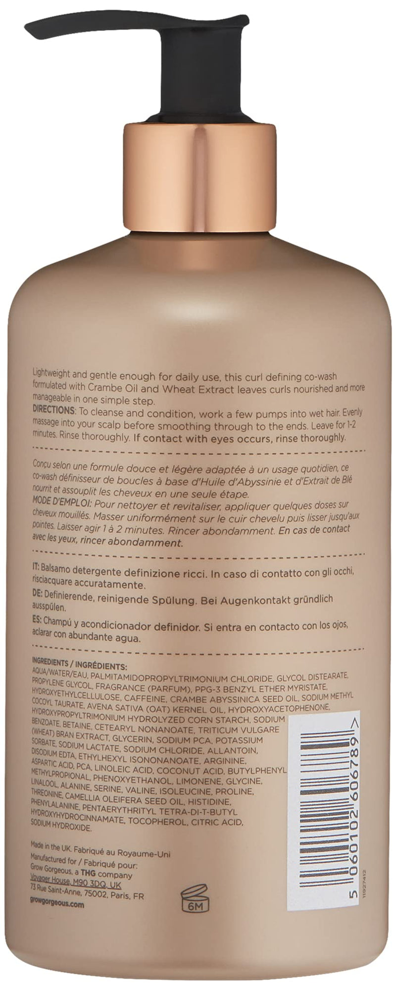 [Australia] - Grow Gorgeous Curl Defining Cleansing Hair Conditioner, 400ml 