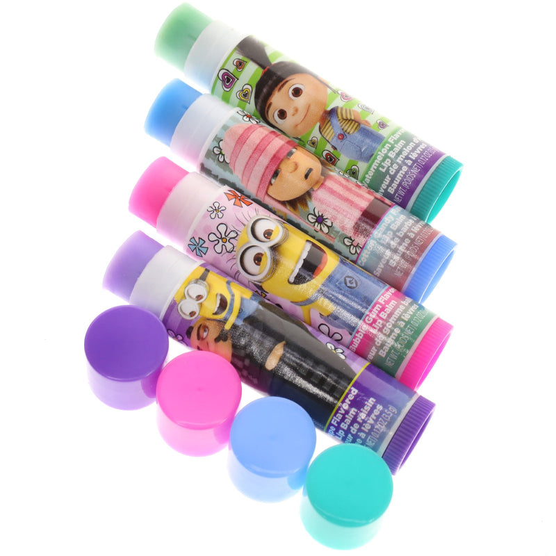 [Australia] - Townley Girl Despicable Me 3 Super Sparkly Lip Gloss Set for Girls, 4 Yummy Flavors with Mirror 