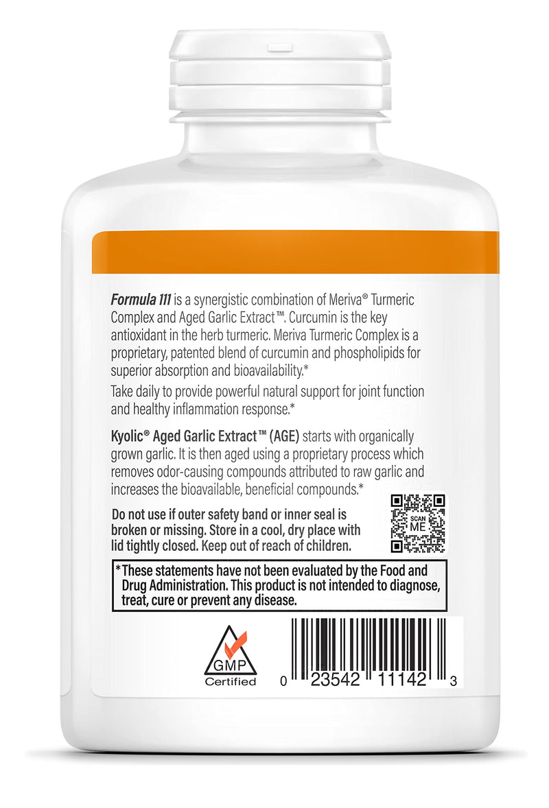 [Australia] - Kyolic Aged Garlic Extract Formula 111, Healthy Inflammation Response, 150 Capsules (Packaging May Vary) 150 Count (Pack of 1) 
