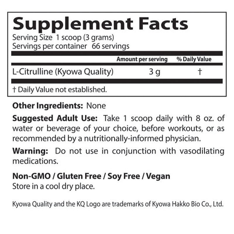 [Australia] - Doctor's Best L-Citrulline, Non-GMO, Vegan, Gluten Free, Soy Free, 200g 