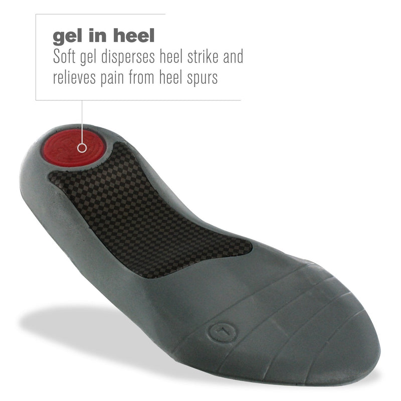 [Australia] - Airplus Plantar Fasciitis Orthotic Shoe Insole for Extra Cushioning and Pain Relief Red 