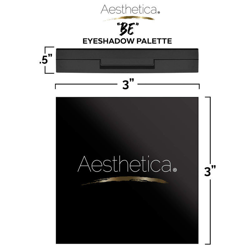 [Australia] - Aesthetica"BE" Eyeshadow Palette - Nine Shades - Glitter and Matte Eye Shadow Kit - (BE Natural - Nude) (BE Natural - Nude) 