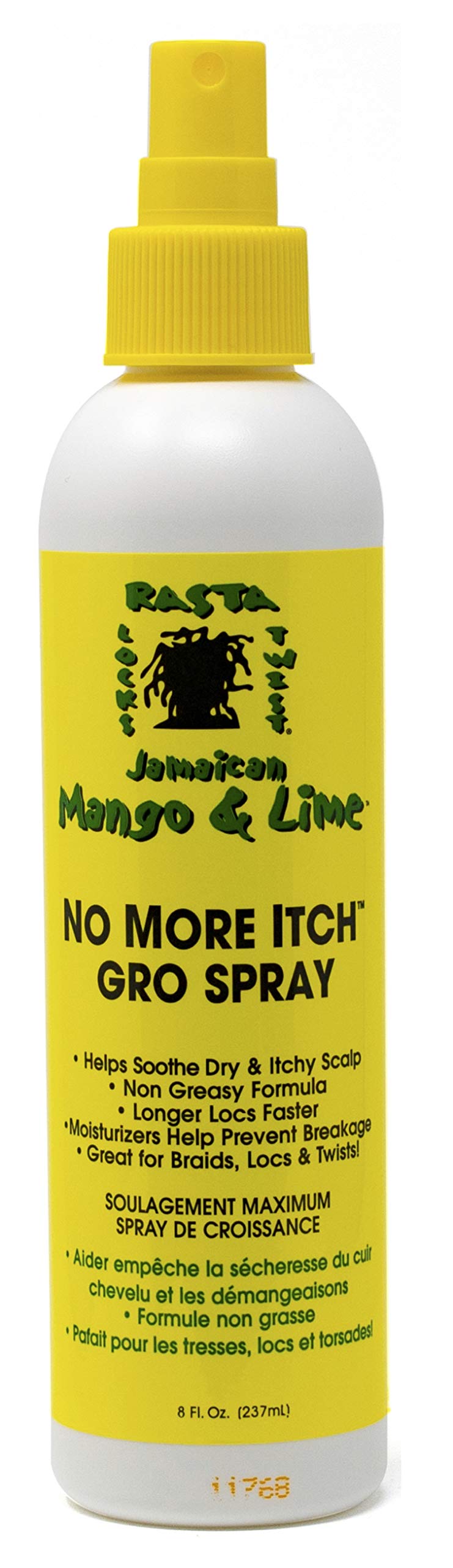 [Australia] - Jamacican Mango & Lime No More Itch Grow Spray 8oz with Tingle Shampoo 8oz & Locking Creme Wax 6oz 