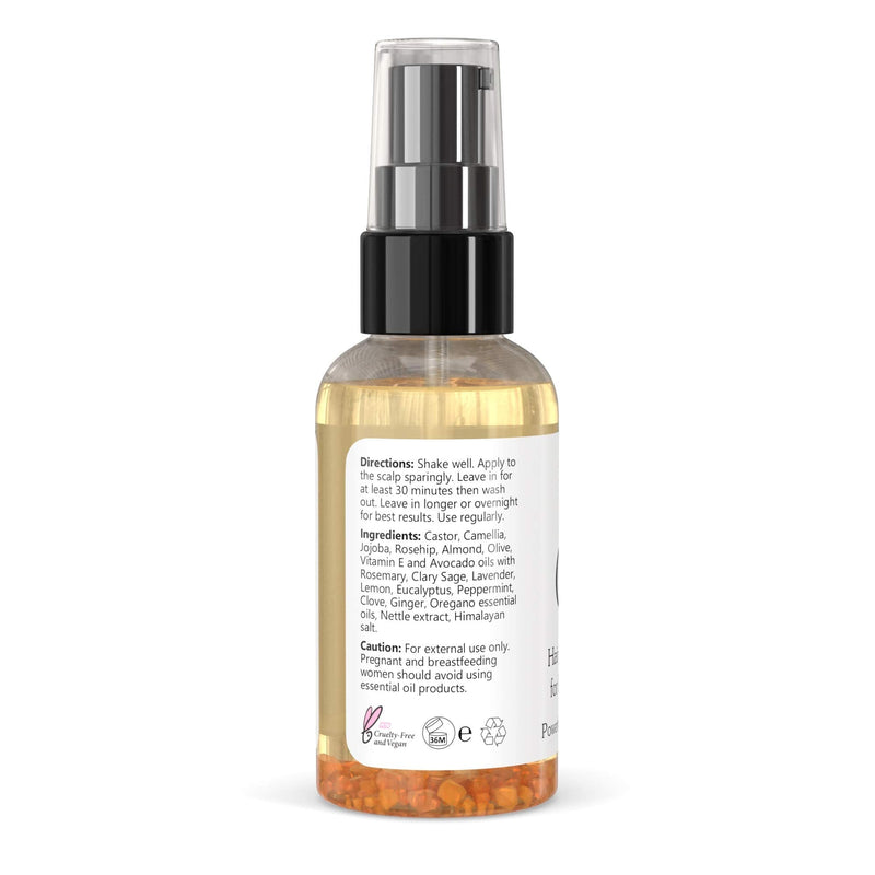 [Australia] - Clearly GAIN, Hair Growth and Thickening Scalp Treatment for Men and Women | 100% Natural Serum with Castor, Jojoba, Clary Sage, Nettle Extract Oils | For Hair Loss, Alopecia, Thinning Hair 60 ml (Pack of 1) 