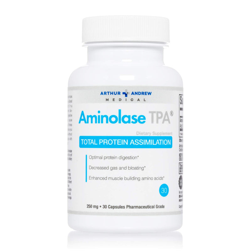 [Australia] - Arthur Andrew Medical - Aminolase TPA, Total Protein Assimilation, Optimal Protein Absorption and Decreased Gas and Bloating, Vegan, Non-GMO, 30 Capsules 
