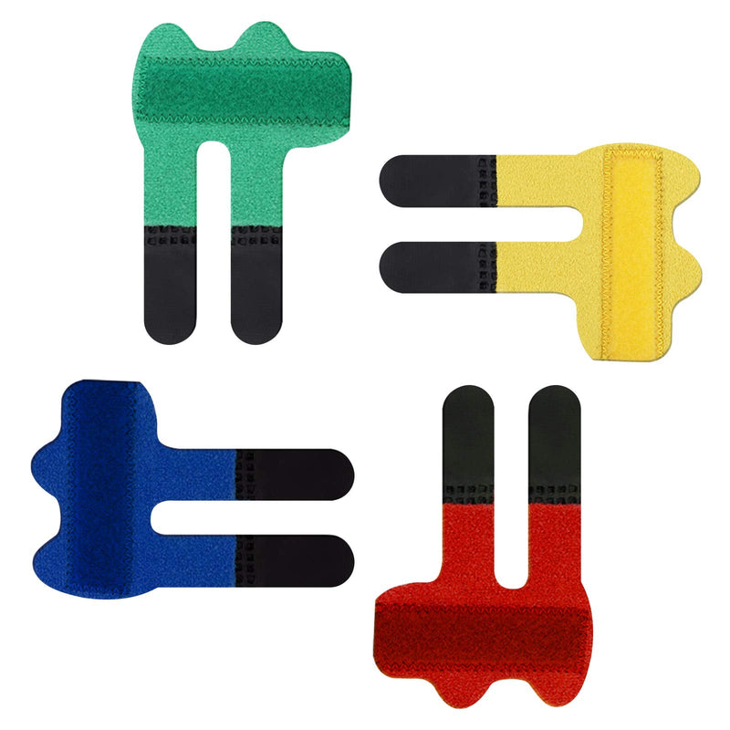 [Australia] - LUTER 4 Pcs Finger Splints Finger Straightener Finger Support Finger Stabilizer Brace for Broken, Strained, Sprained, Swollen Fingers, Arthritis or Tendinitis 