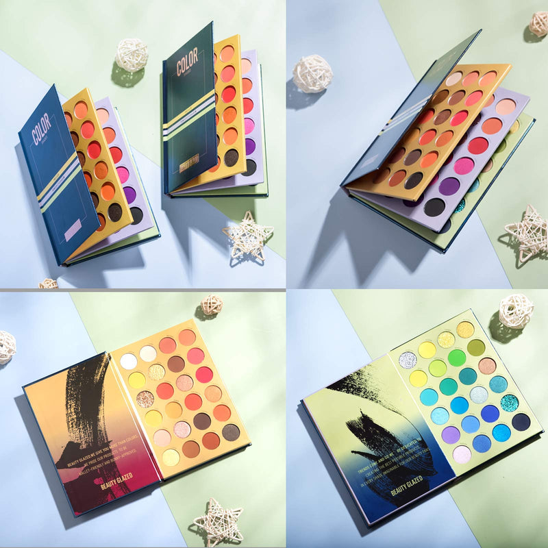 [Australia] - Makeup Palette Combination with 3 Layers All In One Makeup Set High Pigmented 72 Colors Pressed Powder Eyeshadow Color Shades Palette Make Up Eye Shadow 