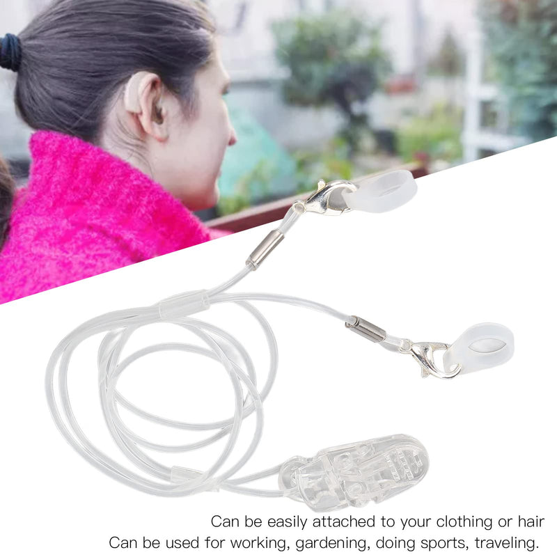 [Australia] - Hearing Aid Lanyard, Hearing Aid Holder Clip Prevents Falling Lost Hearing Aid Fixation Lanyard Clip Hearing Aid Holder Straps for Adults Seniors Children 
