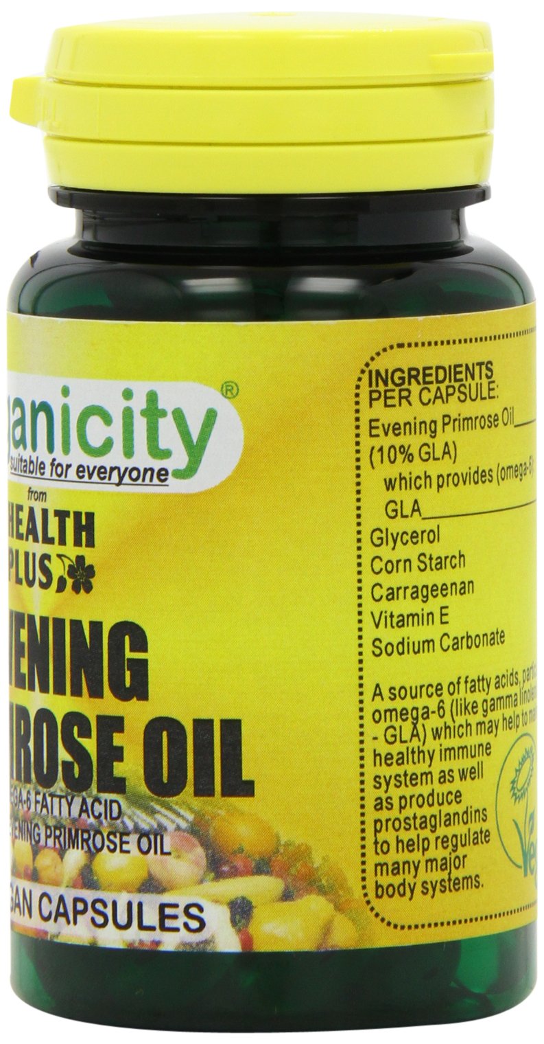 [Australia] - Veganicity 500mg Vegan Evening Primrose Oil Women's Health Supplement - Capsules, 90 Count (Pack of 1) 