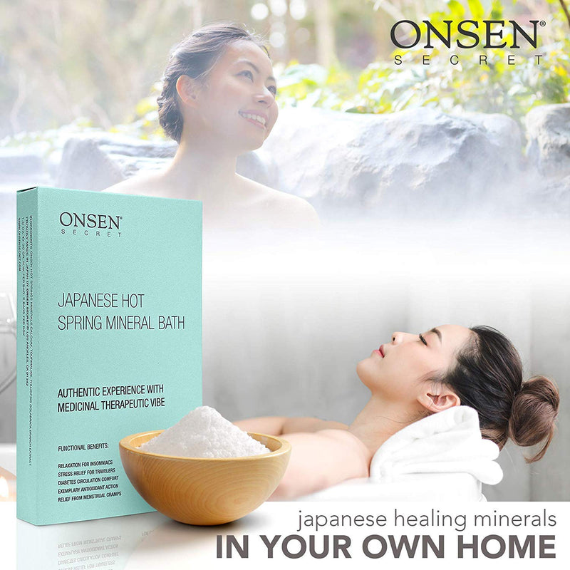 [Australia] - Onsen Japanese Hot-Spring Bath Minerals A Perfect Way to Hydrate and Soothe Your Body Soak in Green Bamboo Extract, Pagoda Tree Flower Enzymes, and More, Unwind, Relaxation, Improve Sleep (1 Count) 1 Count (Pack of 1) 