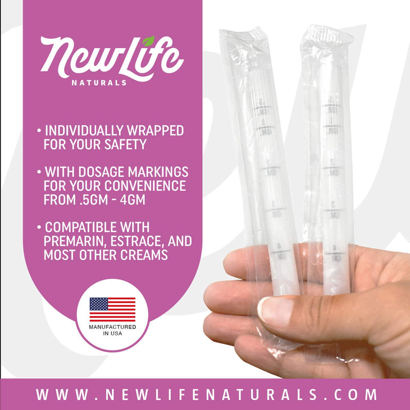 [Australia] - Disposable Plastic Vaginal Applicator Pack: Hygienic Threaded Injector Applicators to Fit Preseed Lubricant, Estrace, Personal Lube and OTC Gel or Cream Products - With Dosage Measurements - 30 Pack 