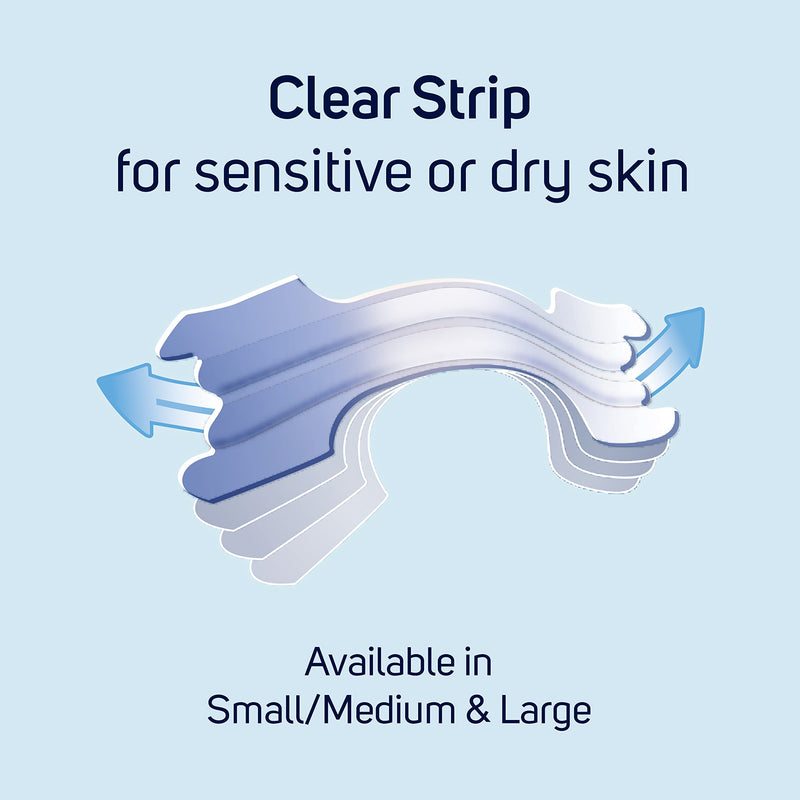 [Australia] - Breathe Right Nasal Strips Clear Small/Medium 10s | Instantly Relieves Nasal Congestion| Helps Reduce Snoring | Drug-free | 10 Count (Pack of 1) 