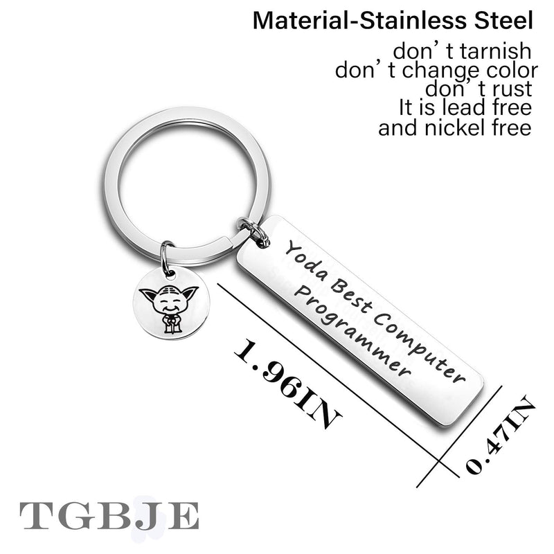 [Australia] - TGBJE Computer Programmers Gift You are Best Computer Programmer Keychain Gift for Computer Science TODA Computer 