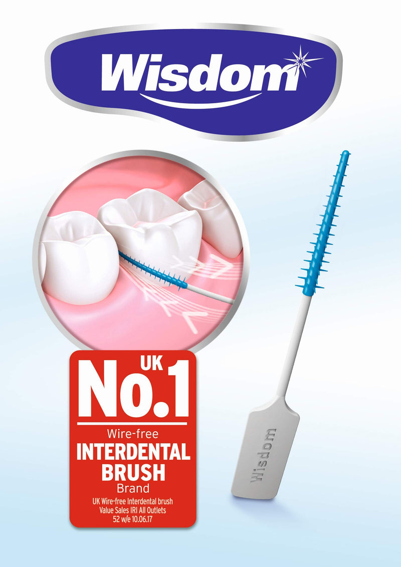 [Australia] - 6x Wisdom Clean Between Interdental Brushes - Pack of 20 – Size Fine Blue (Tot. 120 pcs) 1 