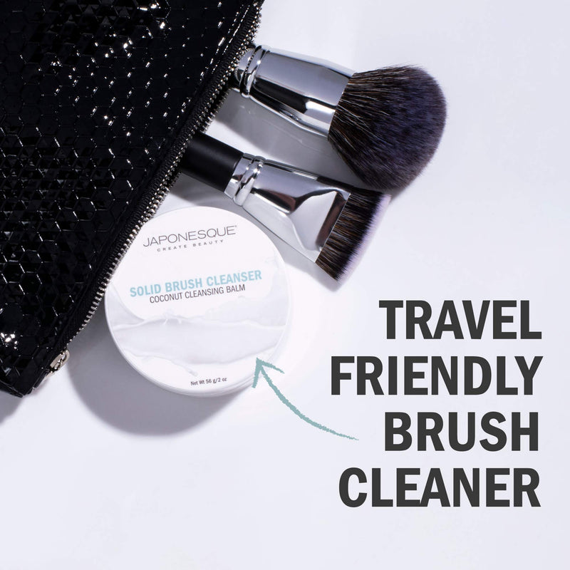 [Australia] - JAPONESQUE MS-056, Makeup Brush Sponge Cleanser Coconut Solid Cleansing Balm, neutral, 2 Ounce 