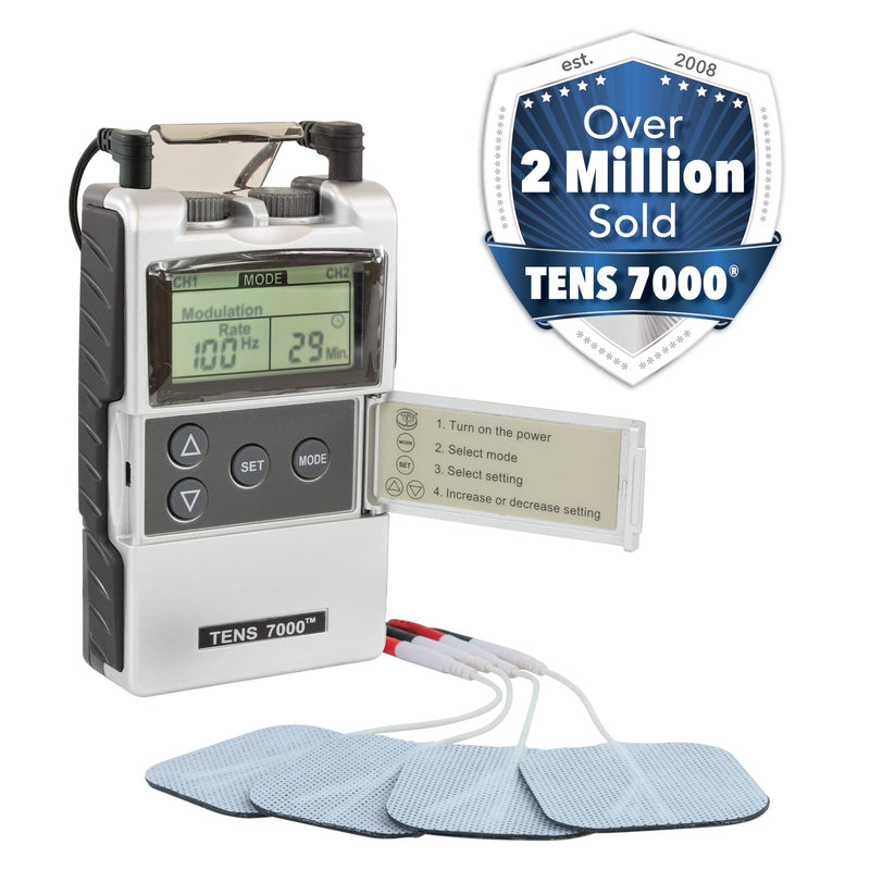 [Australia] - TENS 7000 Digital TENS Unit With Accessories - TENS Unit Muscle Stimulator For Back Pain, General Pain Relief, Neck Pain, Muscle Pain 