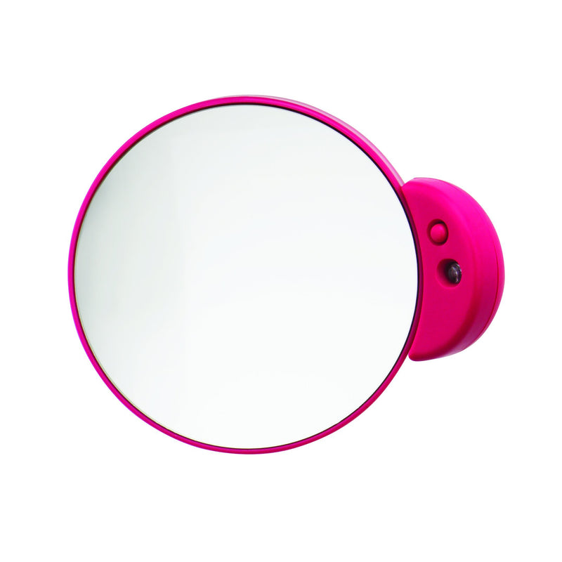 [Australia] - Danielle Creations 12x Magnification Travel Sized Mirror, Black/pink, 0.15 Pound 
