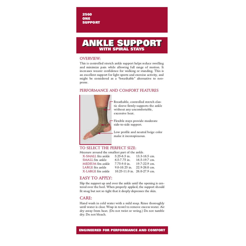 [Australia] - OTC Ankle Support, Spiral Stays, Knit Elastic, X-Small 