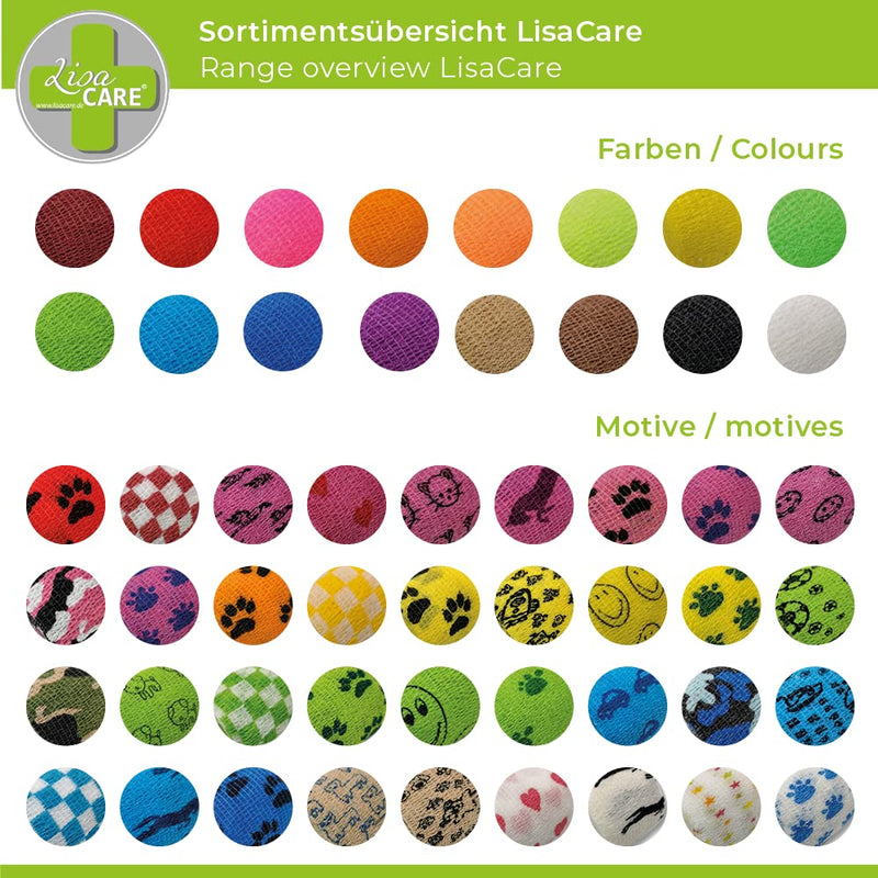 [Australia] - LisaCare Self-Adhesive Finger Plasters - Elastic, Waterproof, Dust- Grease and Dirt-Repellent Plasters - Colour Mix 5 Colour Mix5/Colourmix5 
