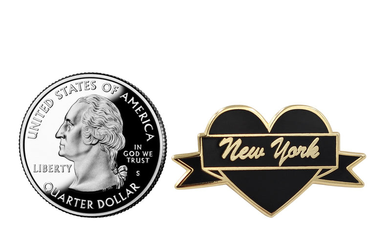 [Australia] - New York Enamel Pin by Real Sic - NYC Lapel Pin - I Love New York Souvenir Pin for Jackets, Backpacks, Bags, Hats & Tops 