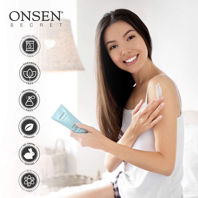 [Australia] - Onsen Secret Natural Daily Moisturizing Body Lotion w/Smoothing Organic Shea Butter for Normal to Dry Skin w/Healing Minerals, Jojoba, Aloe Vera, Vitamin E & Rice Bran Non-Greasy (Organic Fusion) Organic Fusion 