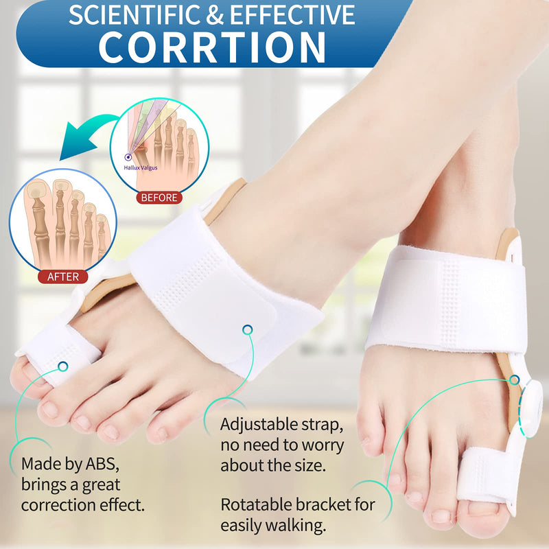 [Australia] - JANMISI Bunion Corrector, Orthopedic Bunion Splint for Men and Women, Big Toe Hallux Valgus Hammer Toe Straightener (Night use) Night use 