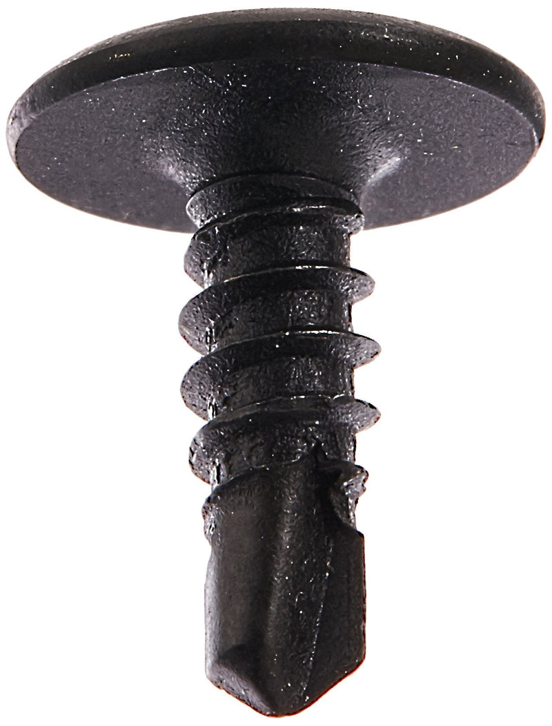 [Australia] - Steel Self-Drilling Screw, Black Phosphate Finish, Modified Truss Head, Phillips Drive, #2 Drill Point, #8-18 Thread Size, 1/2" Length (Pack of 100) 