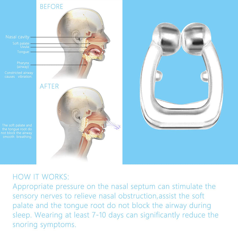 [Australia] - Upgraded Snore Stopper for Snoring Solution, (4 Nose Clips & Sleep Strips 120Pcs) Nose Breathing, Improved Nighttime Sleeping and Instant Snoring Relief & Comfortable, More New Choices 