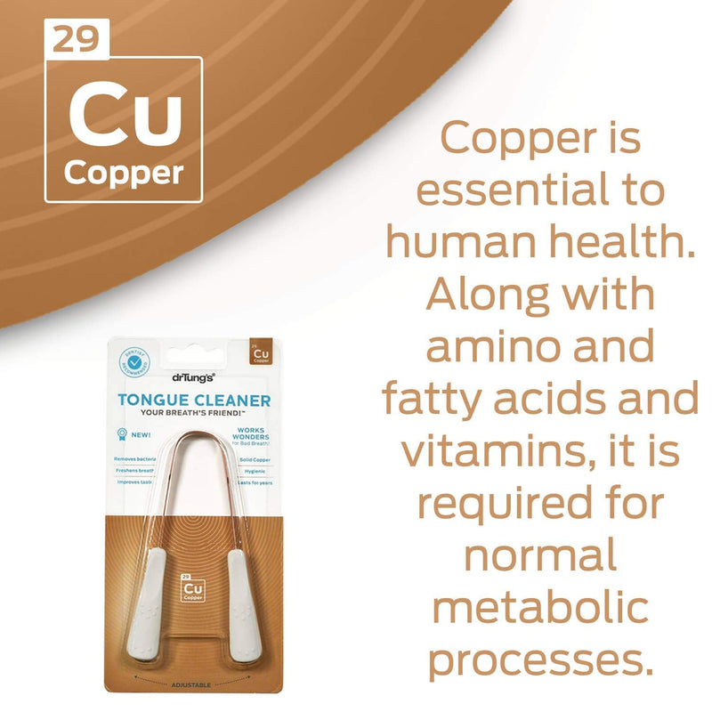 [Australia] - Dr. Tung's, Copper Tongue Cleaner, 1 Cleaner 