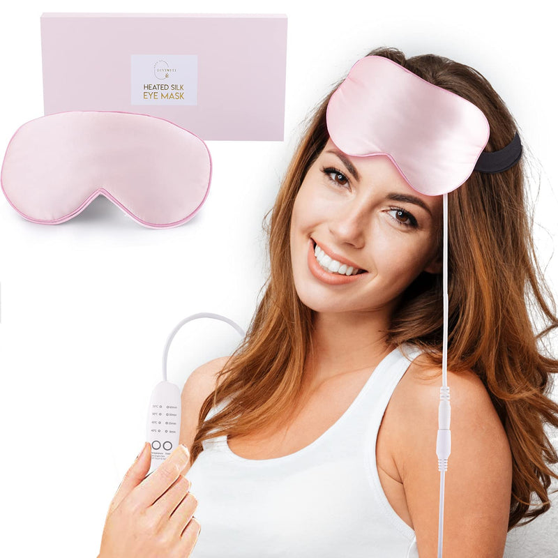 [Australia] - Heated Eye Mask for Dry Eyes - Stye Treatment Dry Eye Mask Warm Compress for Eyes, Relieves Blepharitis, Pink Eye, Eye Compress for Dry Eyes - Dry Eye Therapy Mask - Drop of DiviniTi Black 