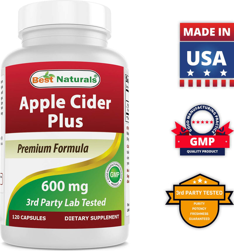 [Australia] - Best Naturals Apple Cider Vinegar Plus 500 Mg 120 Capsules 