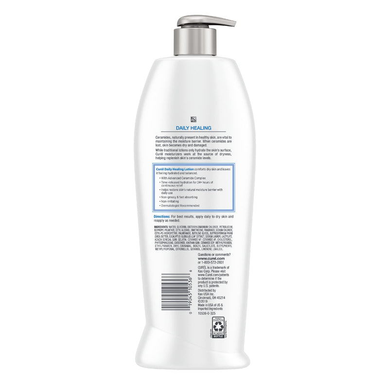 [Australia] - Curél Daily Healing Body Lotion for Dry Skin, Hand and Body Moisturizer Repairs Dry Skin and Retains Moisture, with Advanced Ceramides Complex, 20 Ounce DAILY HEALING FOR DRY SKIN 20 Fl Oz (Pack of 1) 