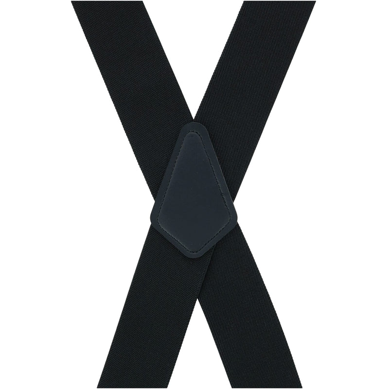 [Australia] - Perry Suspenders Men's Solid Color X-Back Clip-End Suspenders Regular Black 