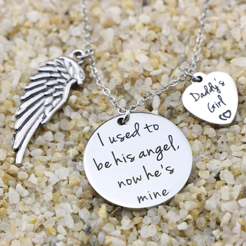 [Australia] - Awegift Memorial Jewelry Remembrance Loss of Mom Dad Father Mother Necklace Bracelet Sympathy Gift Memorial Dad necklace 