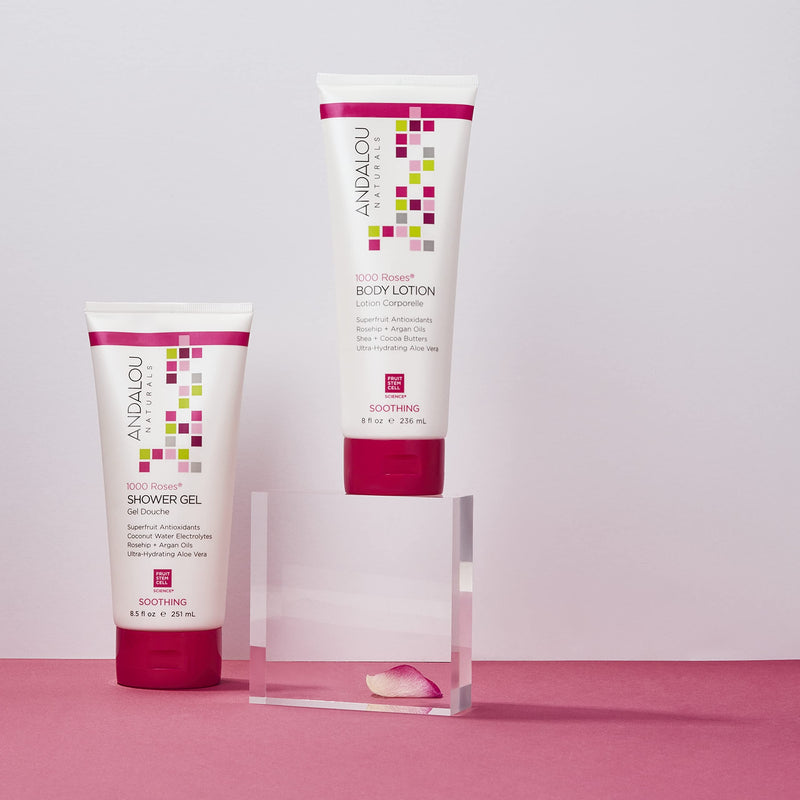 [Australia] - Andalou Naturals 1000 Roses Soothing Body Lotion, 8 Fl Oz 8 Fl Oz (Pack of 1) 