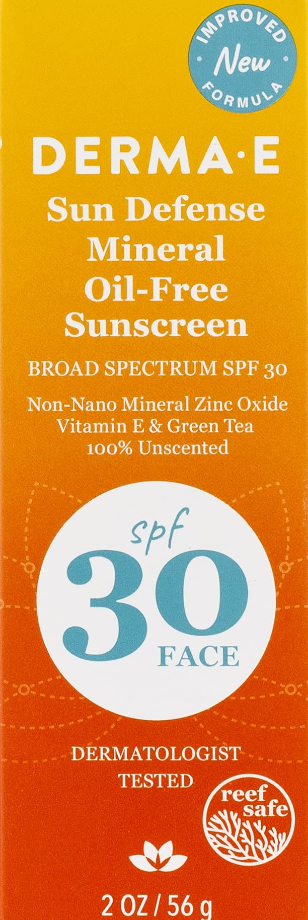 [Australia] - derma e Antioxidant Natural Sunscreen SPF 30 Oil-Free Face Lotion with Vitamin C and Green Tea, 2 Ounce 