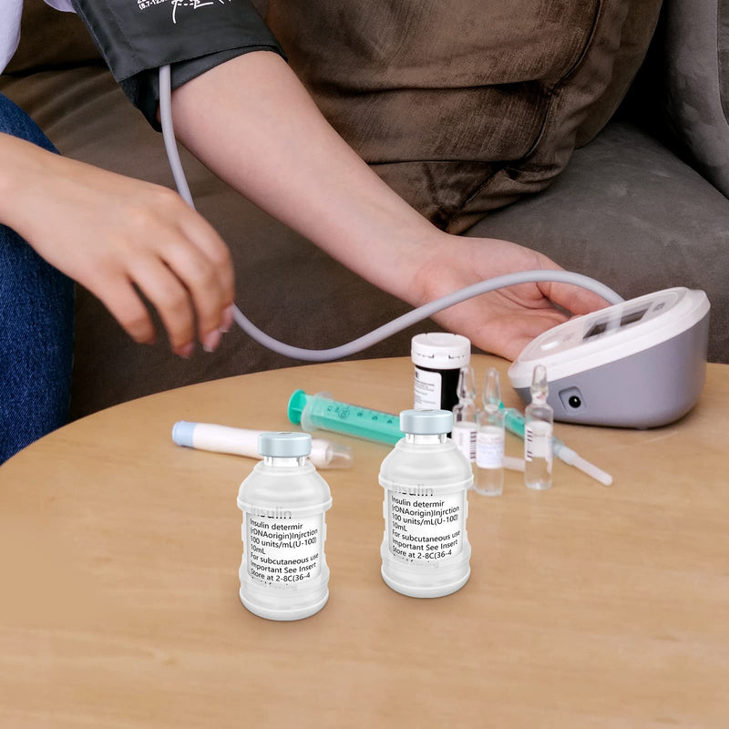 [Australia] - MEDMAX Insulin Via Bottle Protector Case for Diabetic, Insulin Vial Holder Silicone Protective Sleeve to Protect Your Insulin Vial from Breaking, for Most 10ML Insulin Vials, 2-Pack (Short-Clear) Short-Clear 