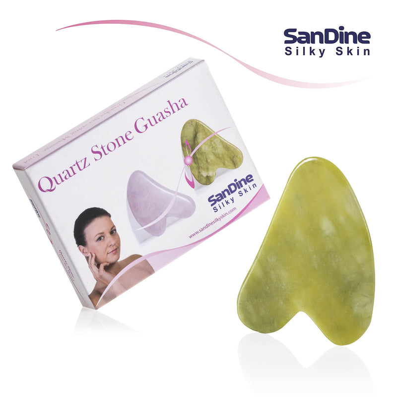 [Australia] - Guasha Scraping Massage Tool � Jade Gua Sha Board - Traditional Scraper Tool for Anti-Aging - Natural Stone Aventurine Guasha - for Silky Smooth and Beautiful Skin - by Sandine 