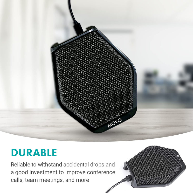 [Australia] - Movo MC1000 Conference USB Microphone for Computer Desktop and Laptop with 180° / 20' Long Pick up Range Compatible with Windows and Mac for Dictation, Recording, YouTube, Conference Call, Skype 