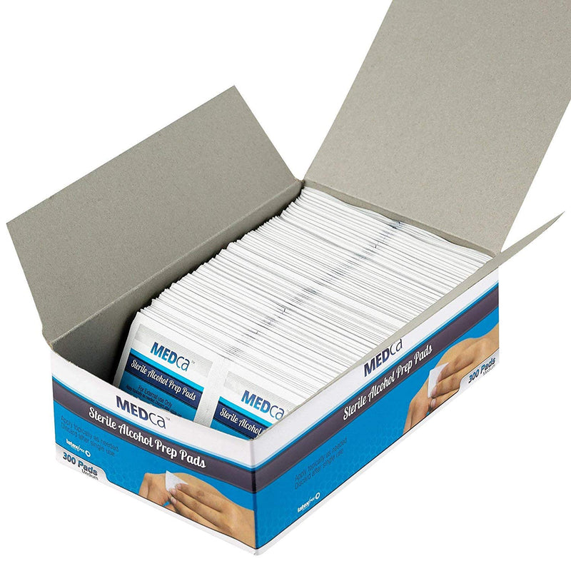 [Australia] - MEDca Alcohol Prep Pads, Sterile, Medium, 2-Ply Pack of 200 Medium (Pack of 200) 